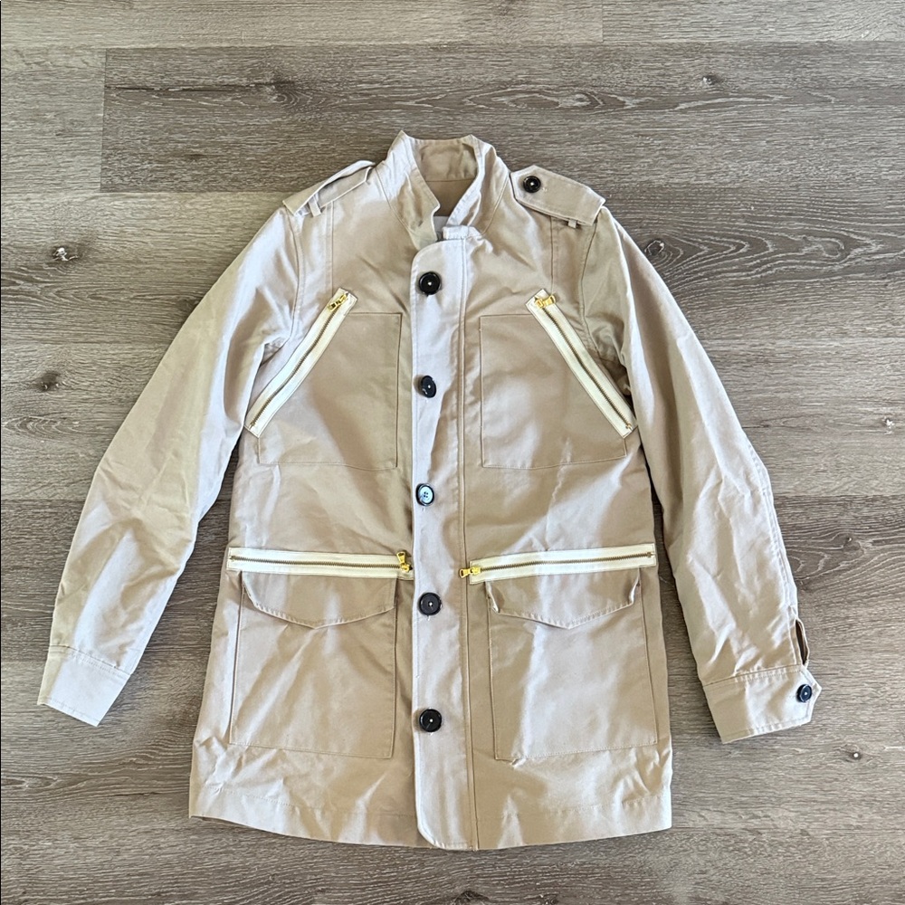 Adam Lippes Tan Trench Coat, size 2